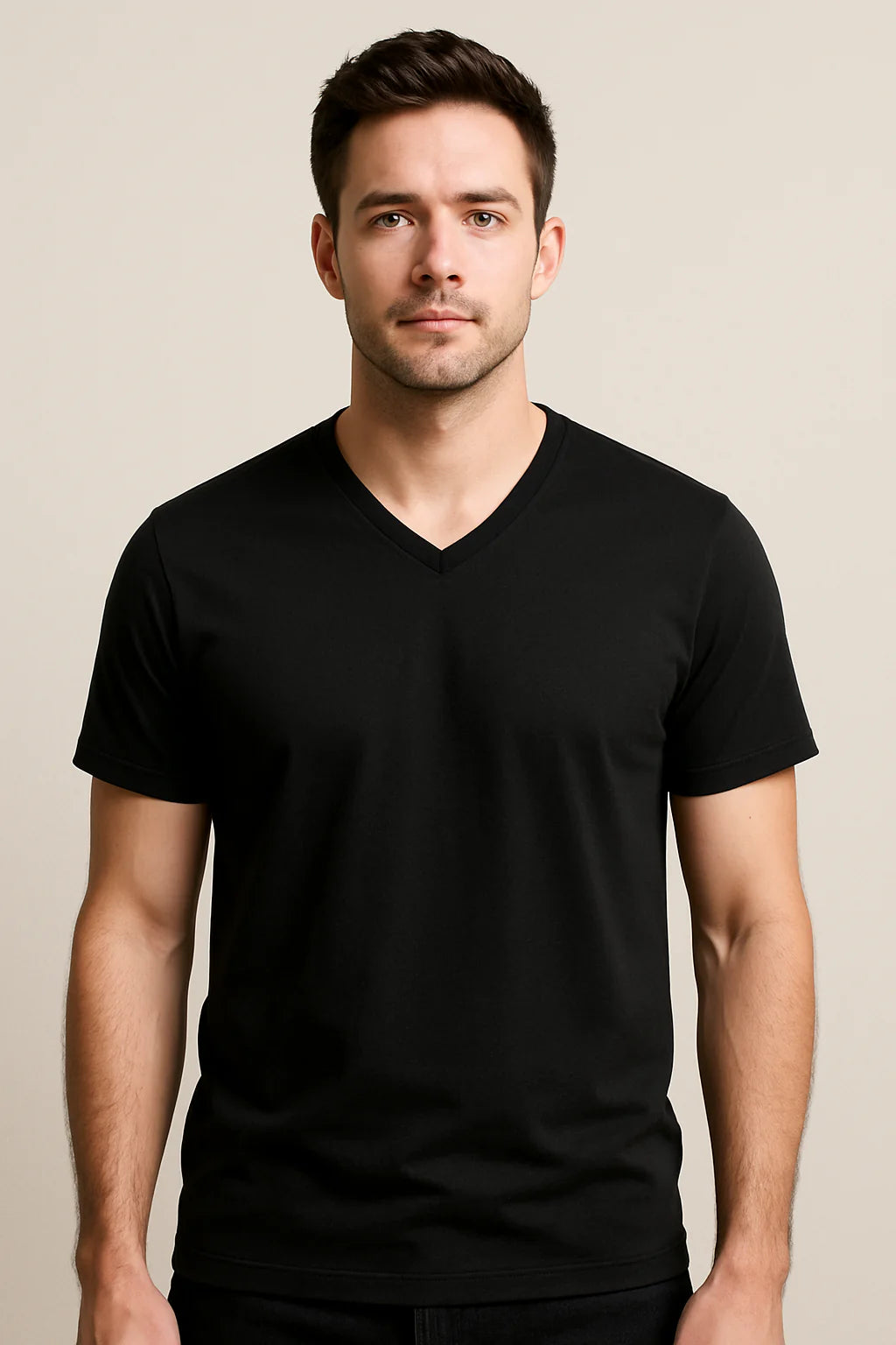 Unisex V Neck T-Shirt Supima Premium Quality