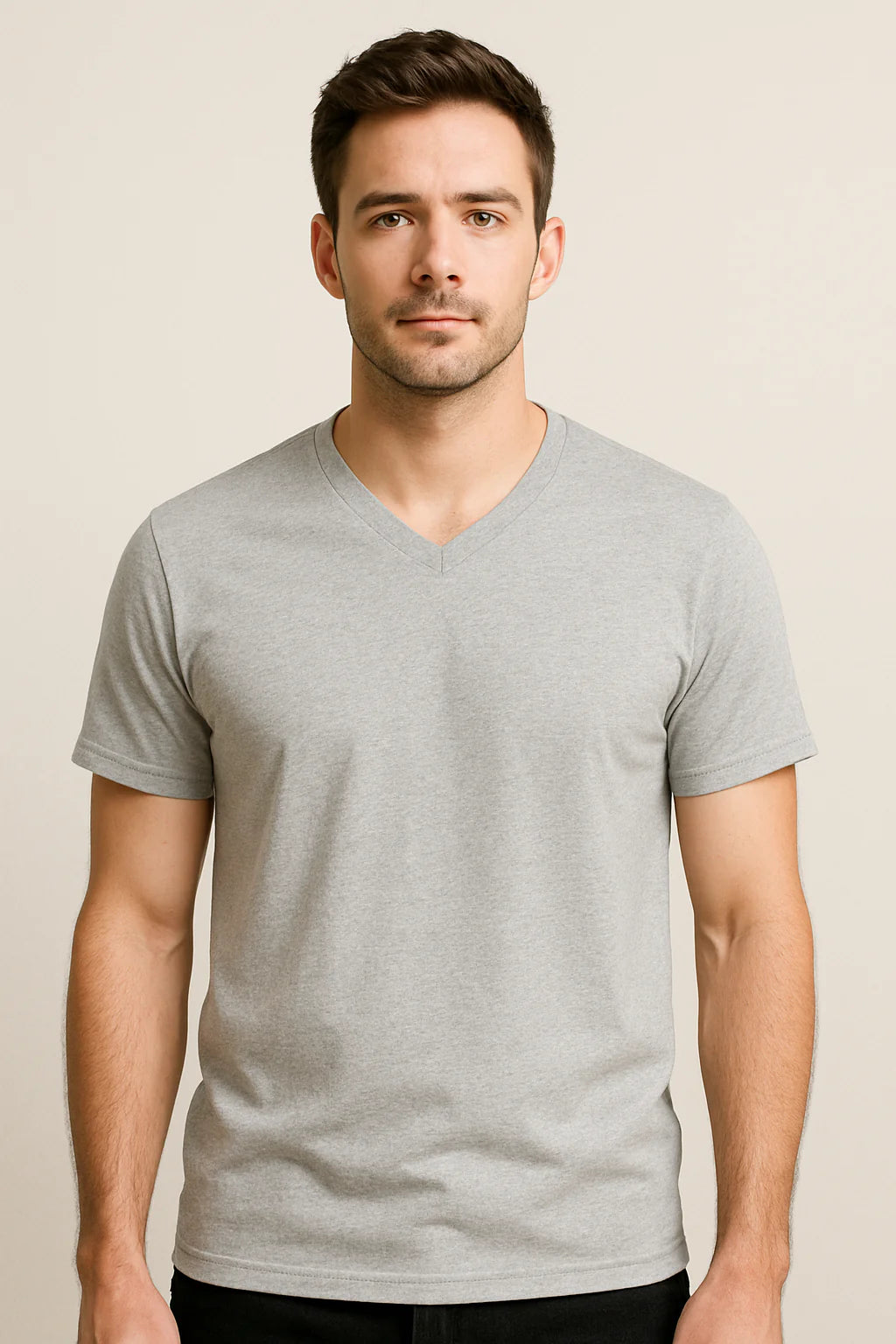 Unisex V Neck T-Shirt Supima Premium Quality