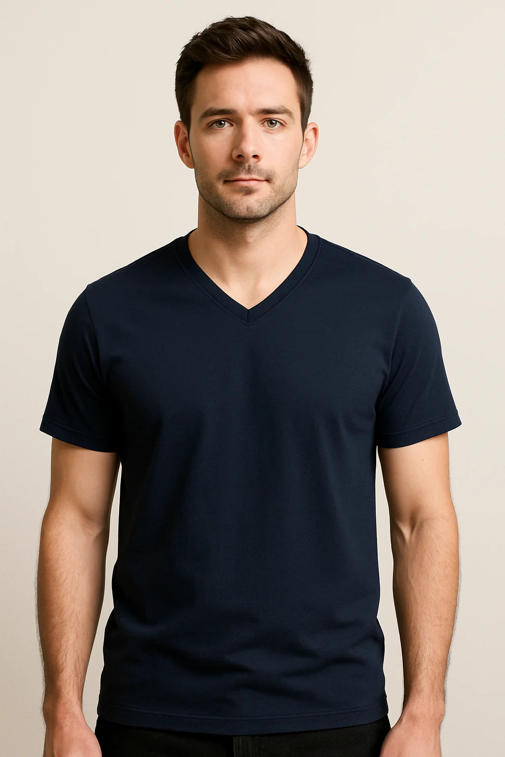 Unisex V Neck T-Shirt Supima Premium Quality