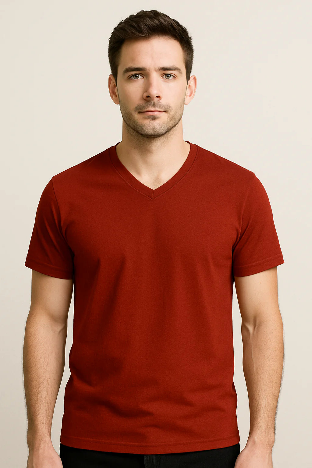 Unisex V Neck T-Shirt Supima Premium Quality