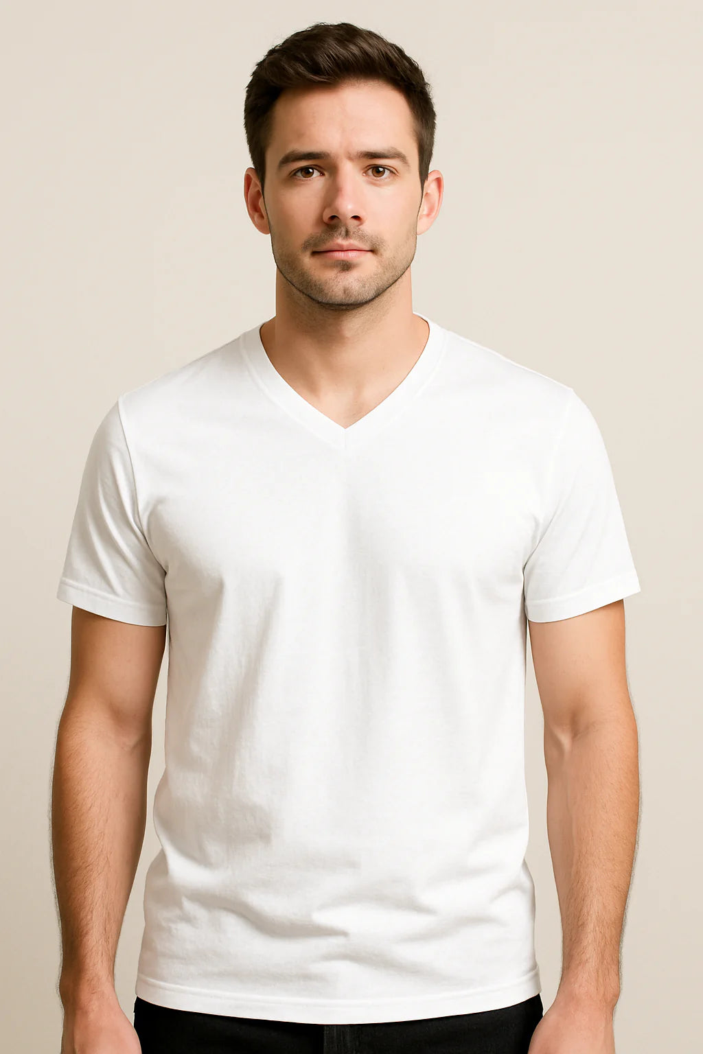 Unisex V Neck T-Shirt Supima Premium Quality