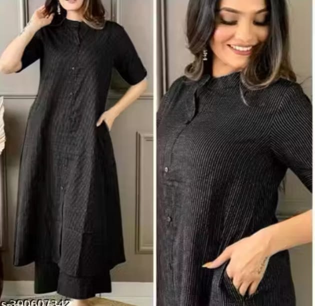 Chic Mustard Yellow Front-Open Buttoned Kurta