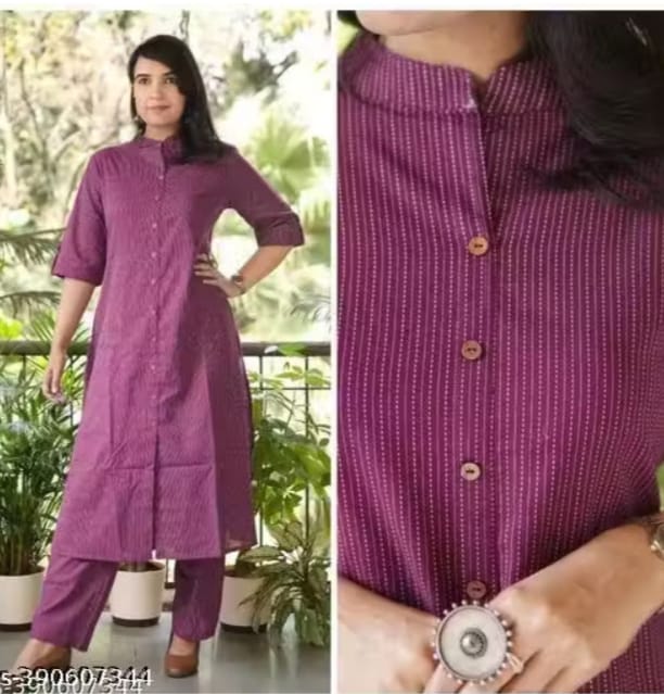 Chic Mustard Yellow Front-Open Buttoned Kurta